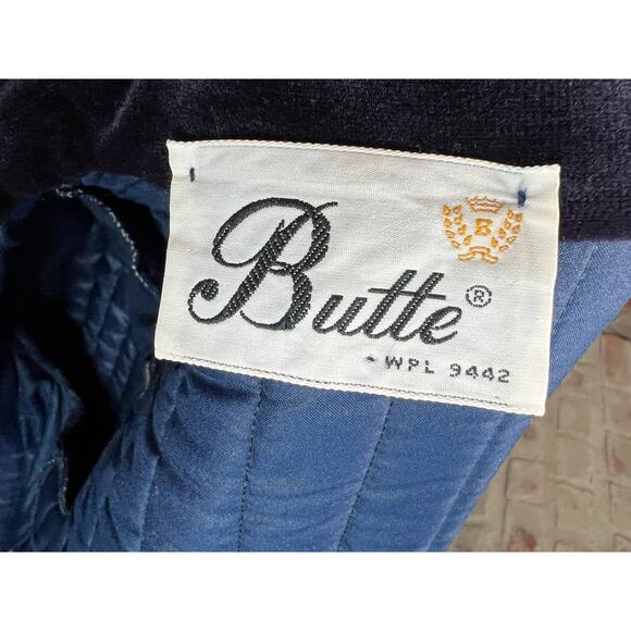 blazer Quilted velour elegant navy blue - Picture 12 of 13